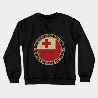 Vintage Kingdom of Tonga Oceania Oceanian Flag Crewneck Sweatshirt